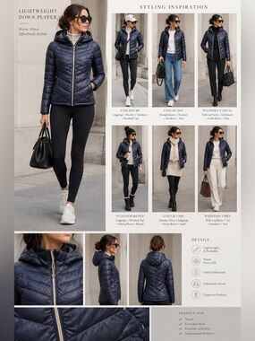 Light goose down parka from Laura